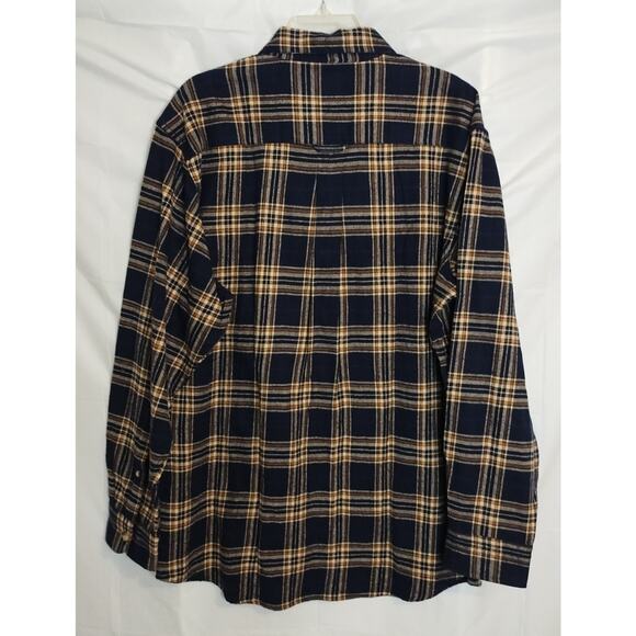 Red Head Shirt Men's Size L Navy Brown Flannel New With Tags - Picture 3 of 6
